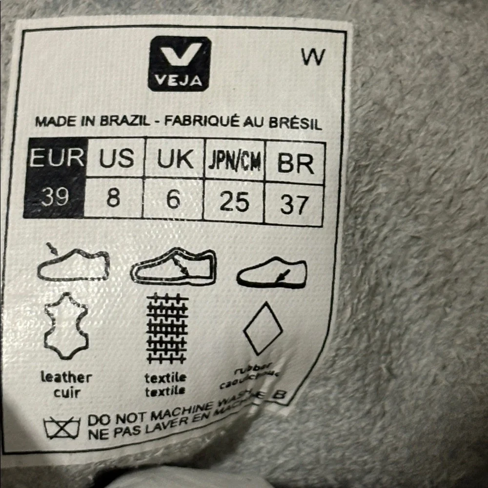 Veja V-10 White Metallic Pink Casual Vegan Sneakers Shoes Womens US 8 - Picture 7 of 7